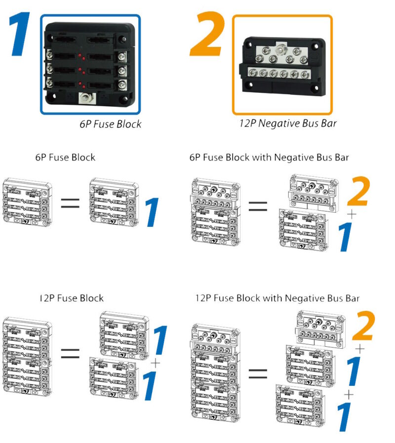 Modular Fuse Block 6 Way