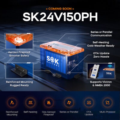 SOK 24V 150Ah LiFEPO4 Battery