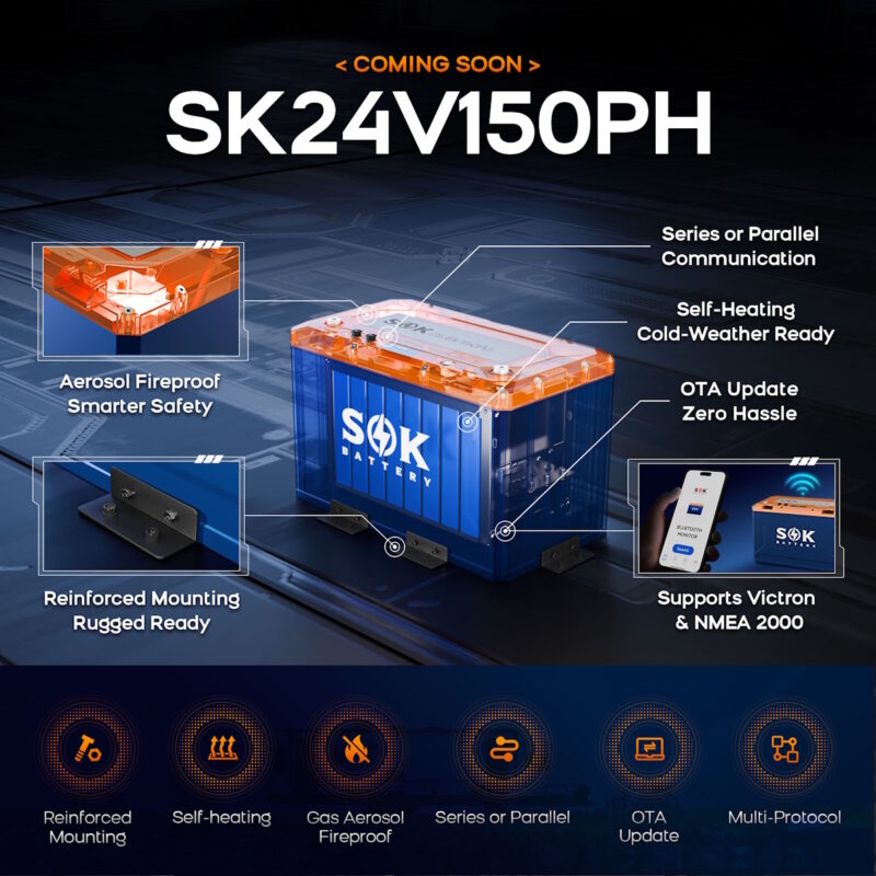 SOK 24V 150Ah LiFEPO4 Battery